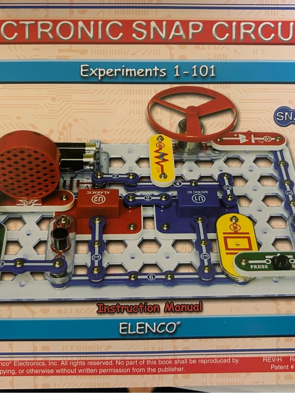 Elenco Snap Circuits Building Discovery Electronics Model SC-100 Complete STEM